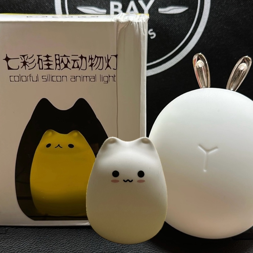 Colorful Silicon Animal Light Cat and Bunny